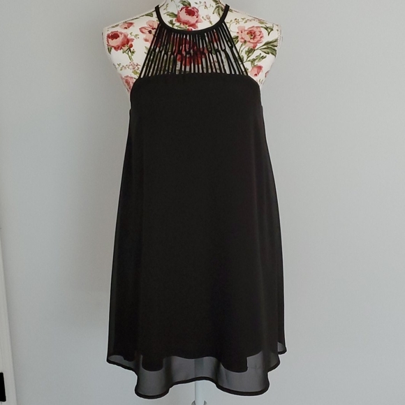 Lulu's Tell Me Black Swing Dress - Picture 3 of 9